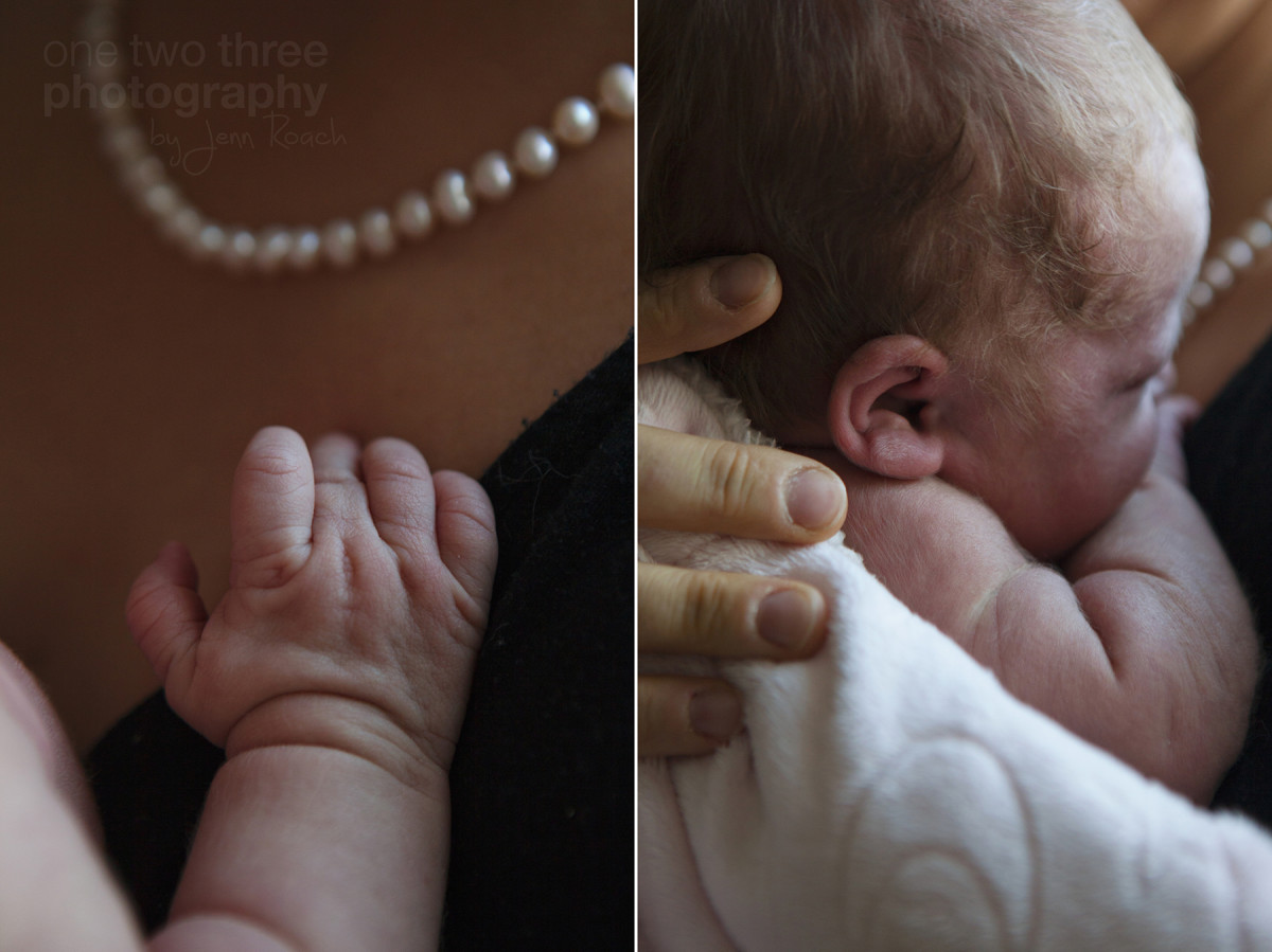 Natural and candid Newborn photography session for a little girl and her mom