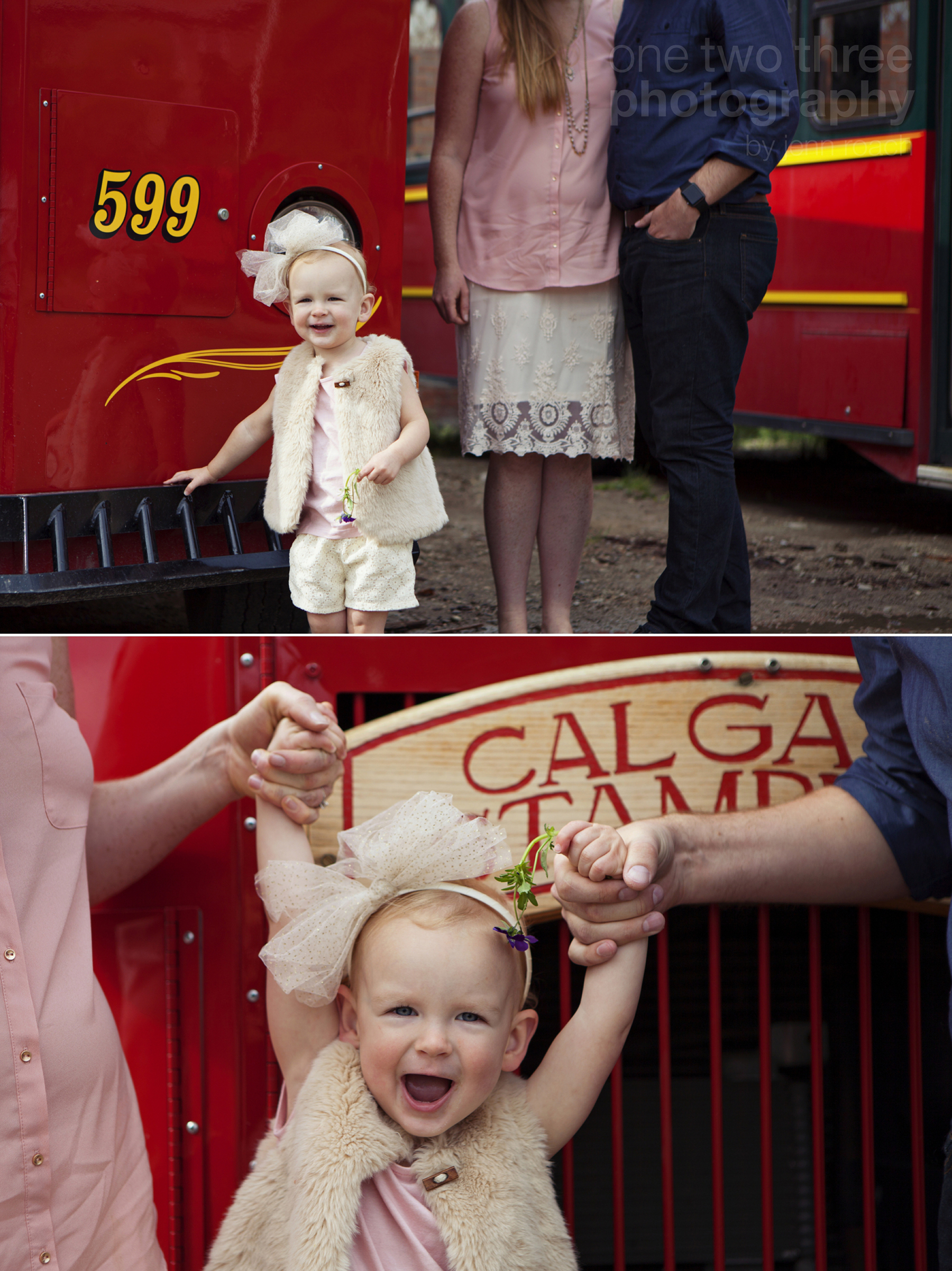 24 Toddler laughing during family photography session